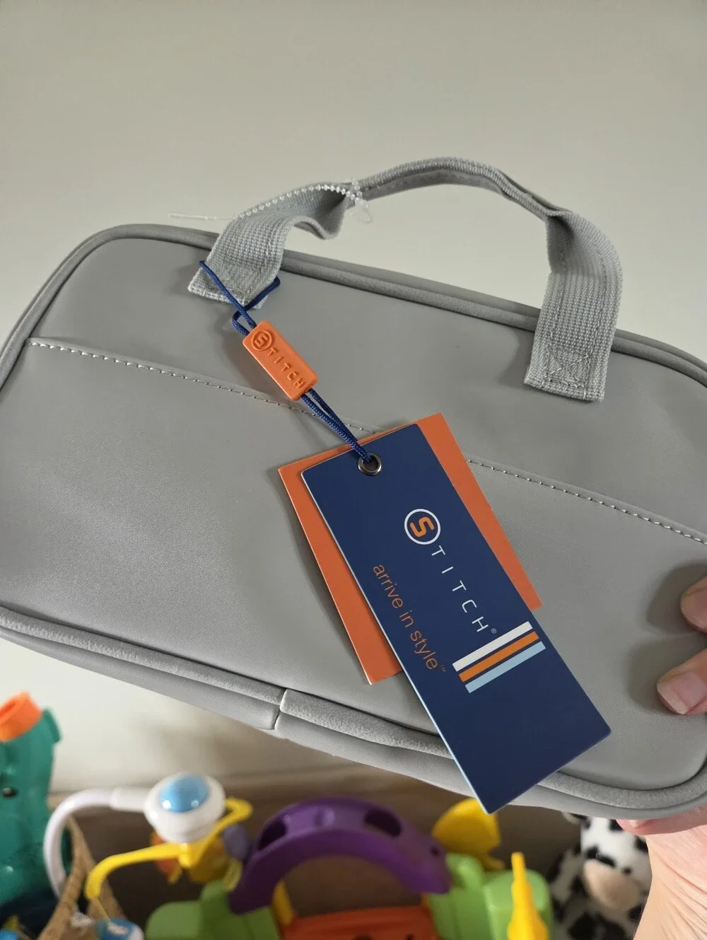 New Stitch Golf DOPP Kit Light Gray Travel Bag